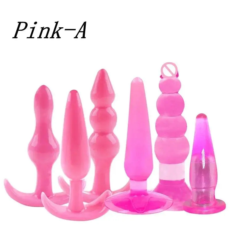 PlaySet 6-Piece Silicone Anal Training Kit – Waterproof Butt Plug Collection for All Levels