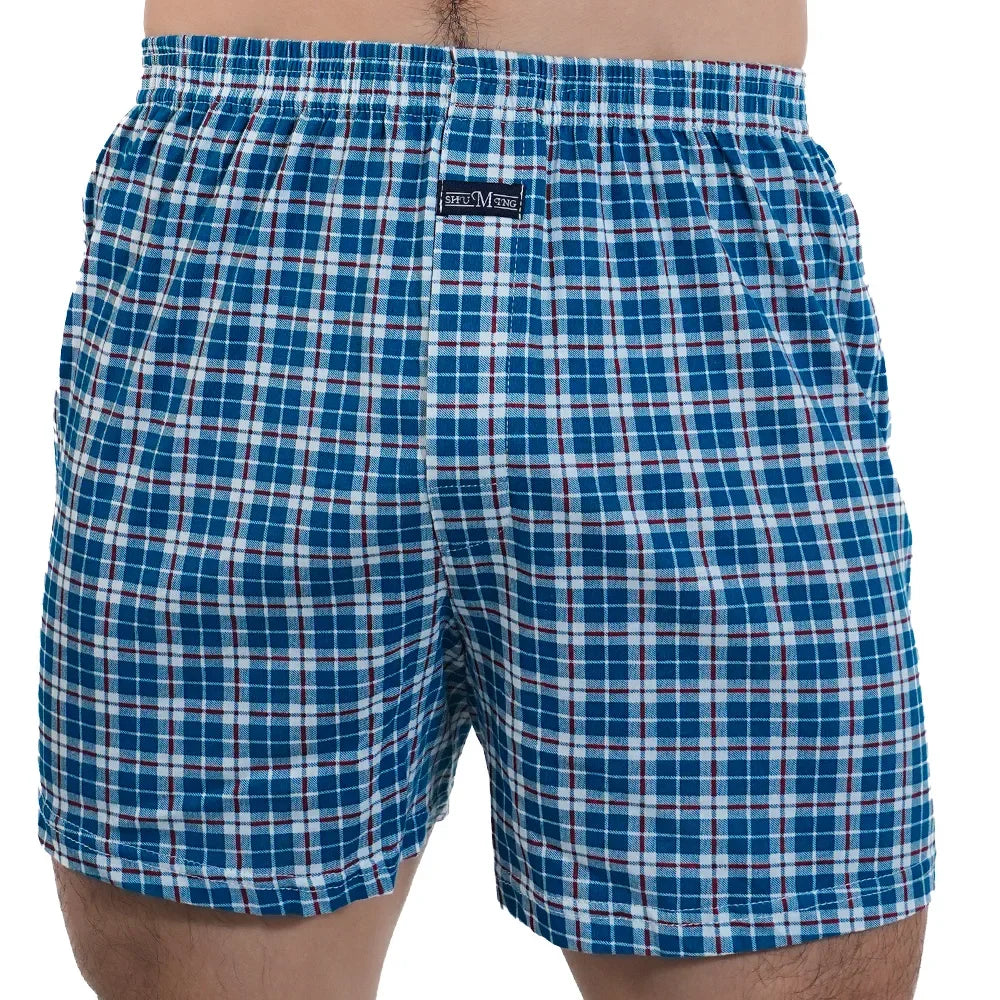 Men’s 100% Cotton Summer Pajama Shorts – Breathable, Casual Elastic Waist Home Shorts