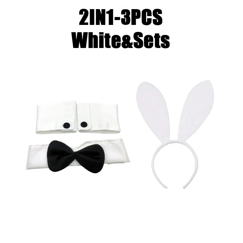 Bunny Ears Headband Set – 1-20 Pcs Rabbit Girl Hair Accessories for Easter, Halloween & Parties