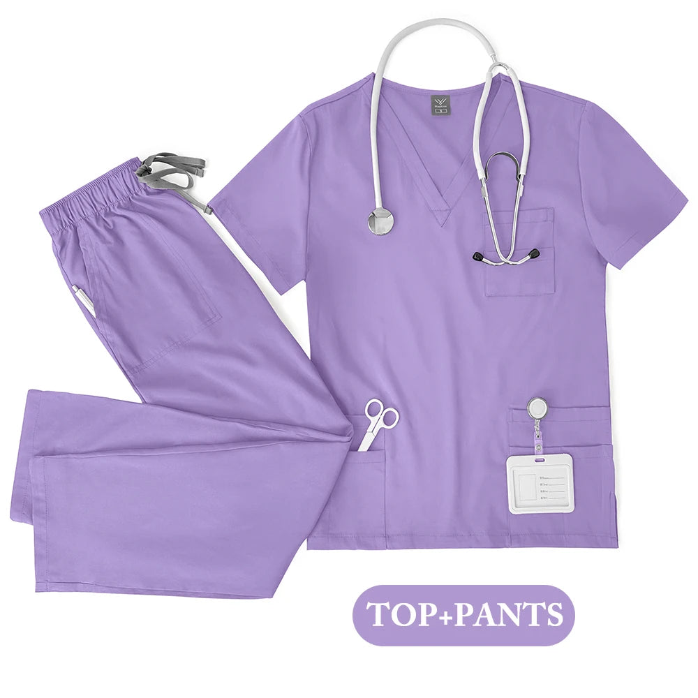 COLOURS Unisex Medical Scrub Set – Nurse & Doctor Uniform for Men and Women | Clinical Workwear Top & Pants for Hospital, Lab, Dental & Beauty Use