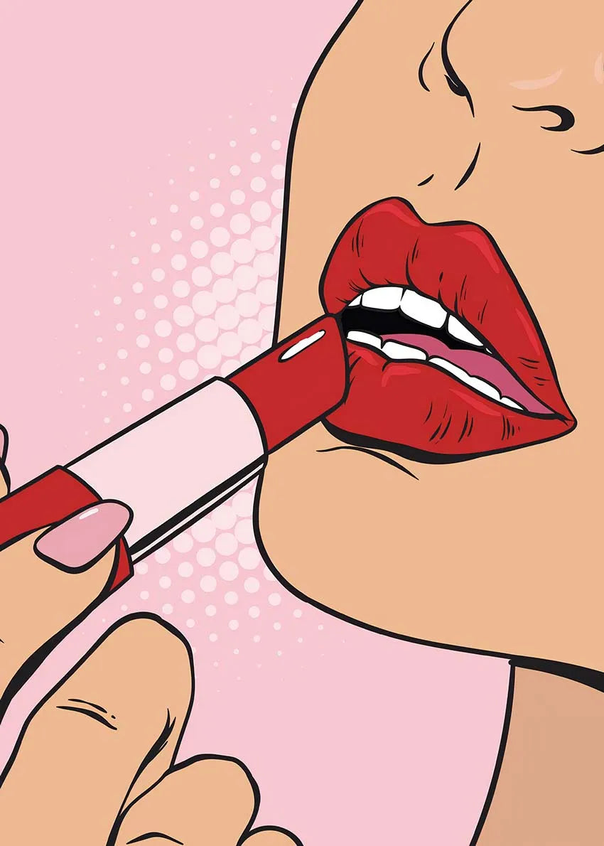 Fiery Femmes – Abstract Pop Art Canvas