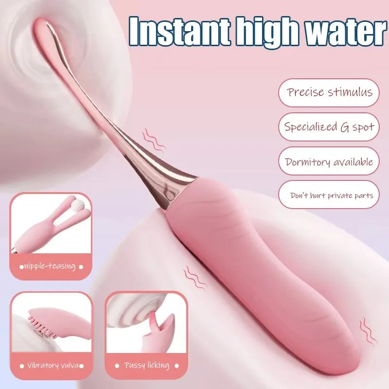 SensaVibe 3-Tip Pleasure Wand – 10-Speed G-Spot & Clit Teaser