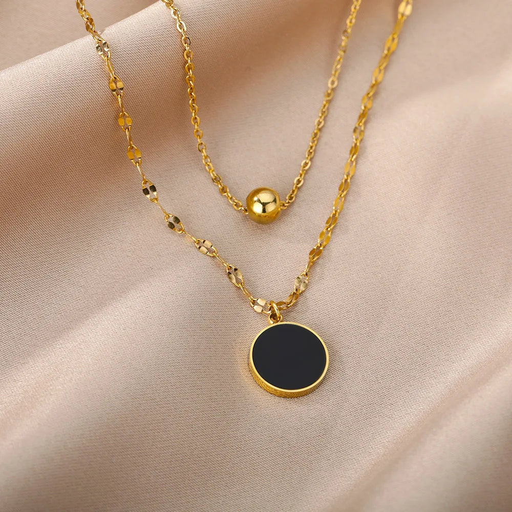 Celestial Charm Multilayer Necklace Set