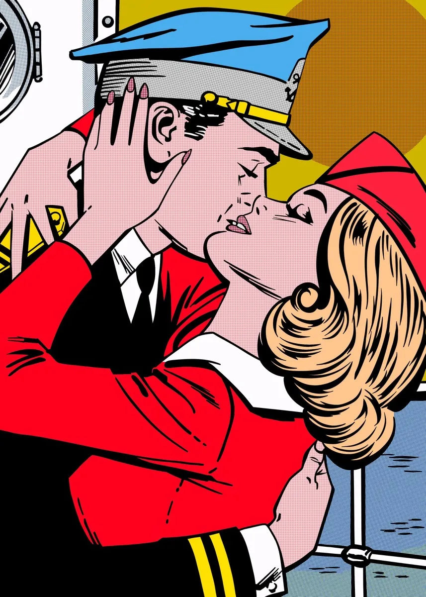 Fiery Femmes – Abstract Pop Art Canvas