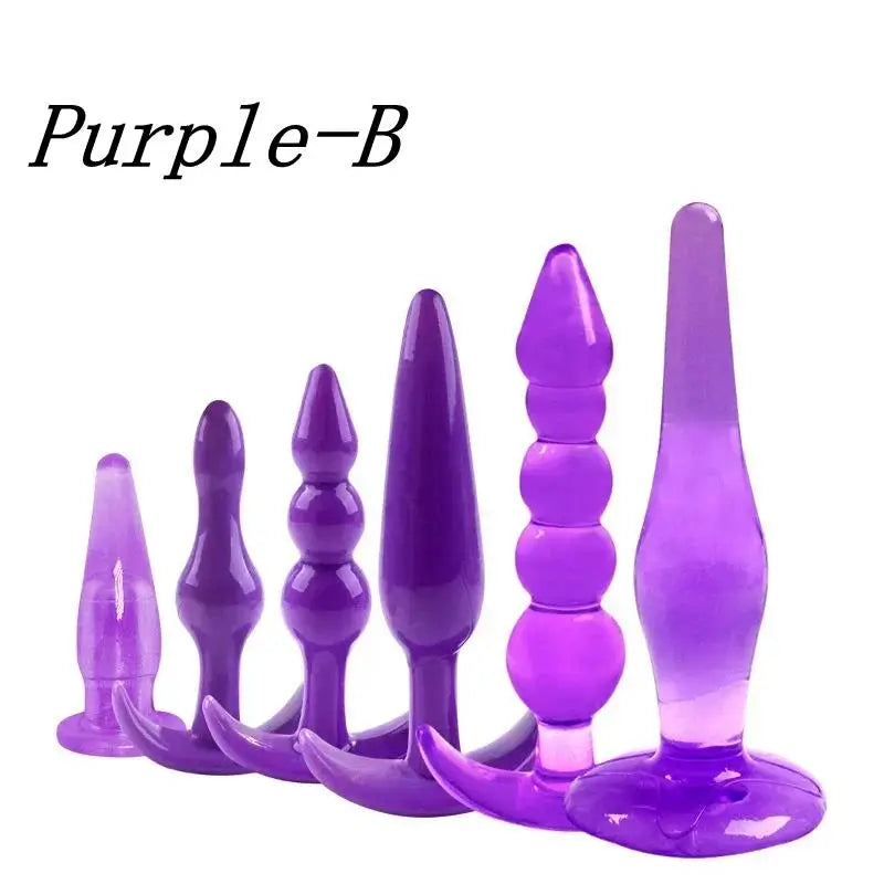 PlaySet 6-Piece Silicone Anal Training Kit – Waterproof Butt Plug Collection for All Levels