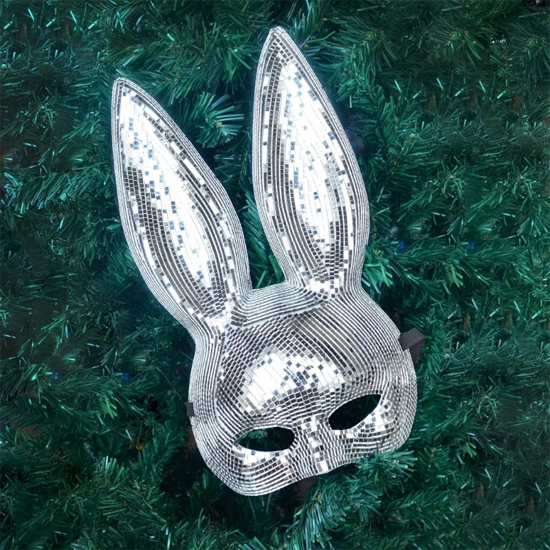 Realistic Rabbit Animal Face Mask – Adult Cosplay Accessory for Costume Parties & Events