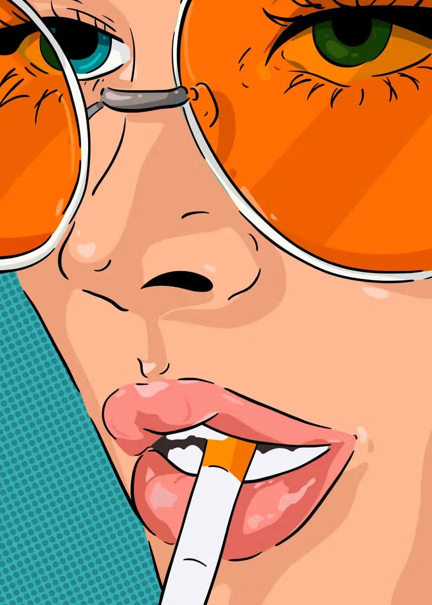 Fiery Femmes – Abstract Pop Art Canvas