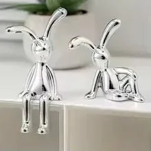 Long-Eared 3D Rabbit Figurine – Creative & Fun DIY Ornament for Home, Car, and Desk Decor
