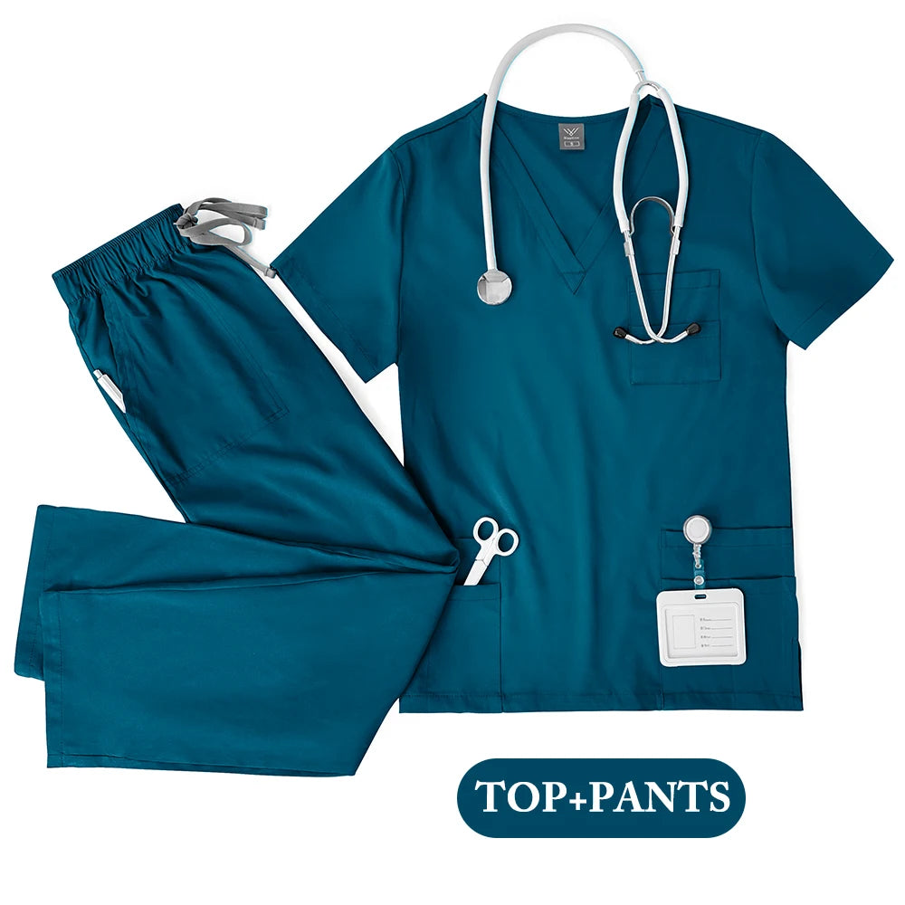 COLOURS Unisex Medical Scrub Set – Nurse & Doctor Uniform for Men and Women | Clinical Workwear Top & Pants for Hospital, Lab, Dental & Beauty Use