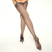 Sexy Ultra-Thin Retro Nylon Hosiery for Women