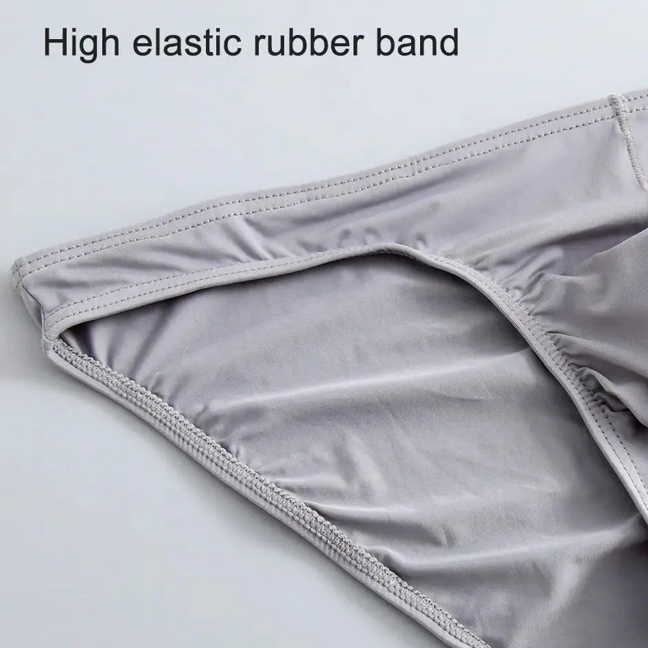 3-Piece Men’s Nylon Briefs – Bulge Pouch Underwear, Breathable & Sexy