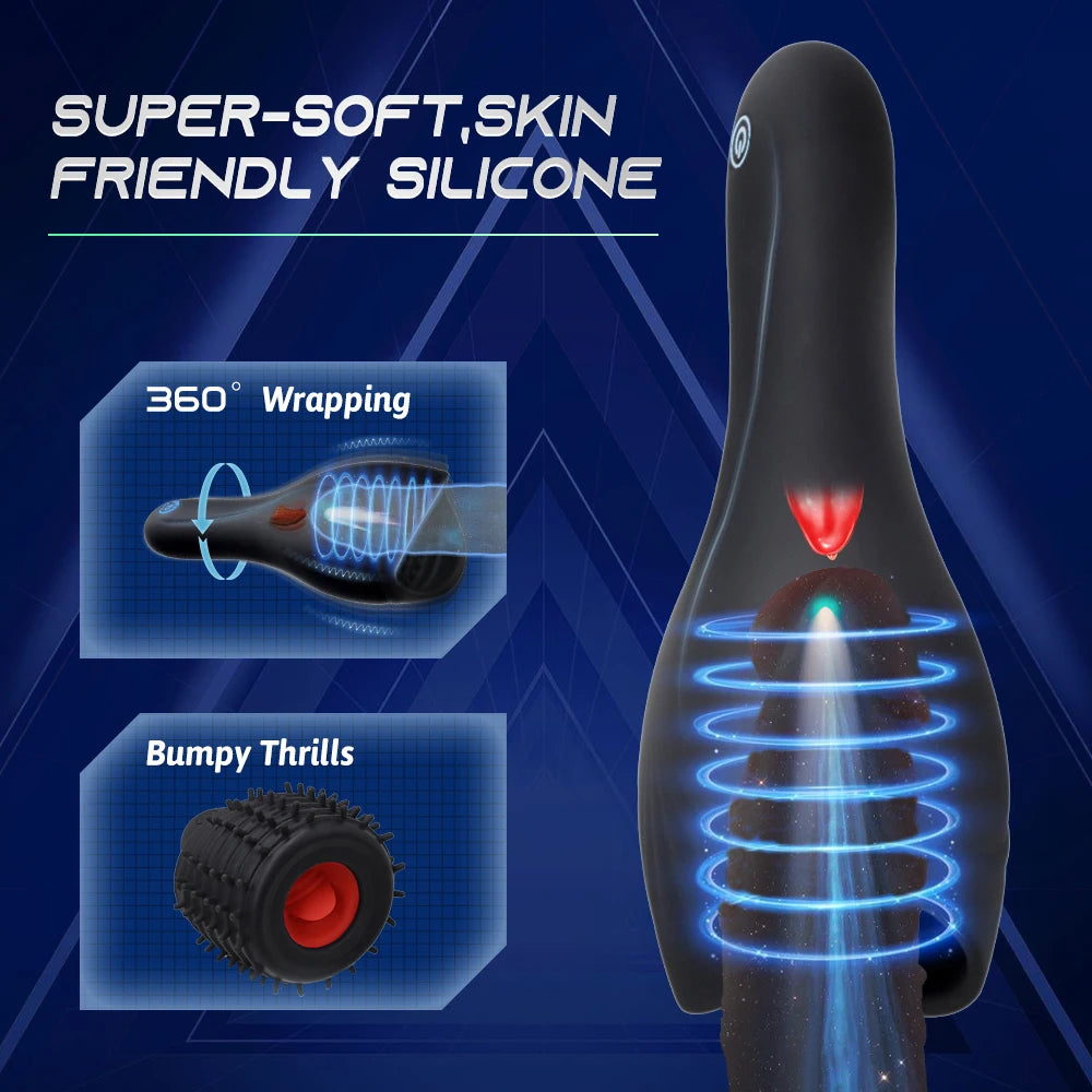 Automatic Tongue Licking Masturbator – Glans Stimulator & Stamina Training Toy for Men