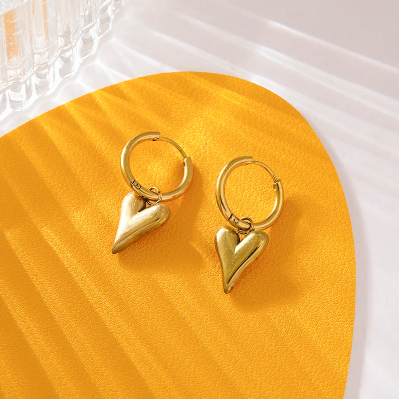 Golden Heart Waterproof Jewellery Set