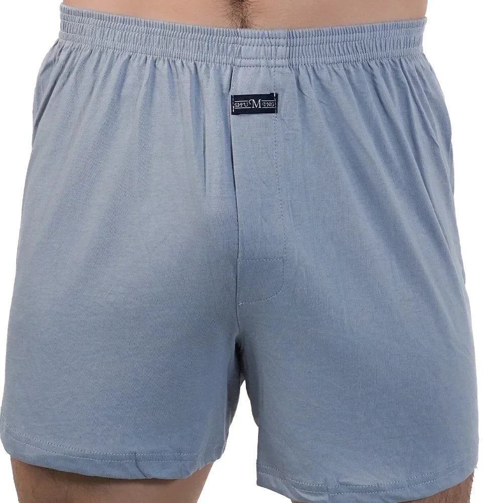 Men’s 100% Cotton Summer Pajama Shorts – Breathable, Casual Elastic Waist Home Shorts