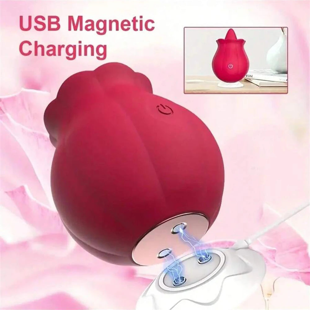 Powerful Swing Tongue Licking Vibrator – Clitoral, Nipple & Oral Simulation Massager for Women