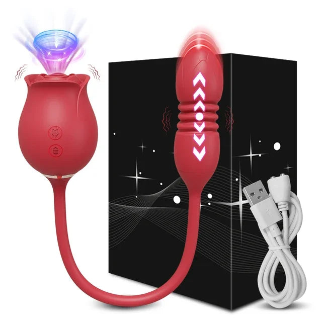 Lust Thrust – Sucking & Thrusting Tongue Vibrator for Intense Nipple & Clitoris Pleasure