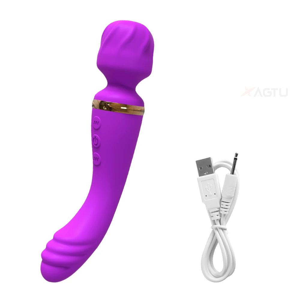 Velvet Pulse Magic Wand – Dual-Action G-Spot & Clitoral Vibrator