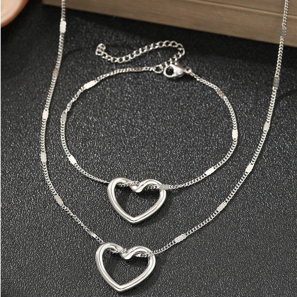 Twisted Heart Luxury Jewelry Set