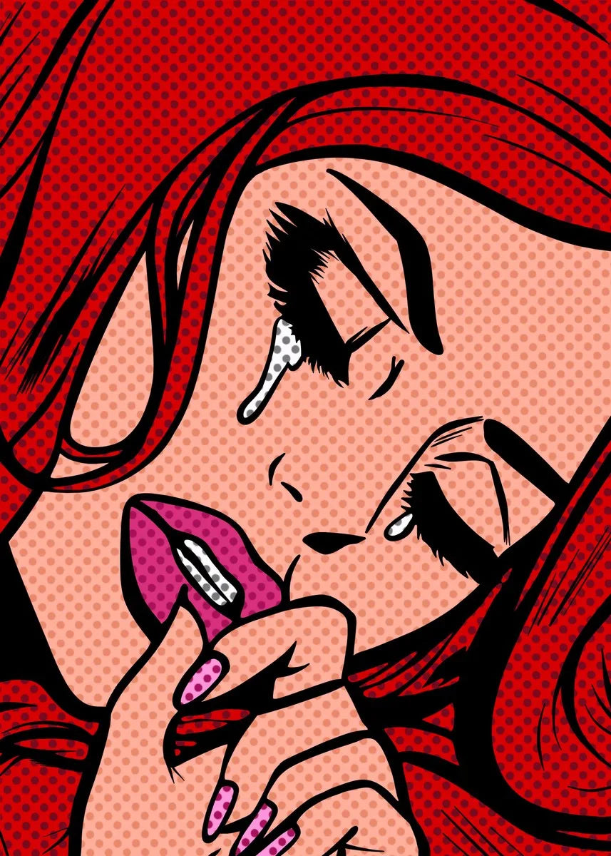 Fiery Femmes – Abstract Pop Art Canvas