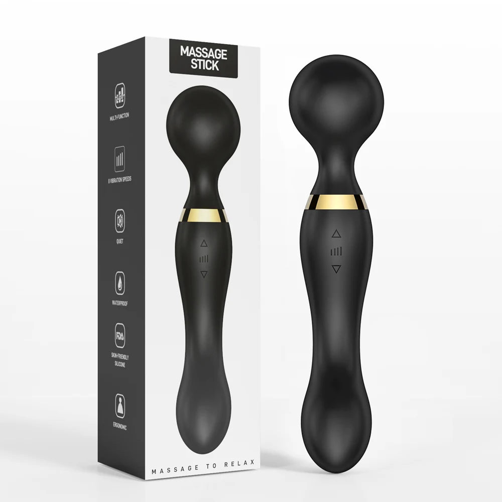 Velvet Pulse Magic Wand – Dual-Action G-Spot & Clitoral Vibrator