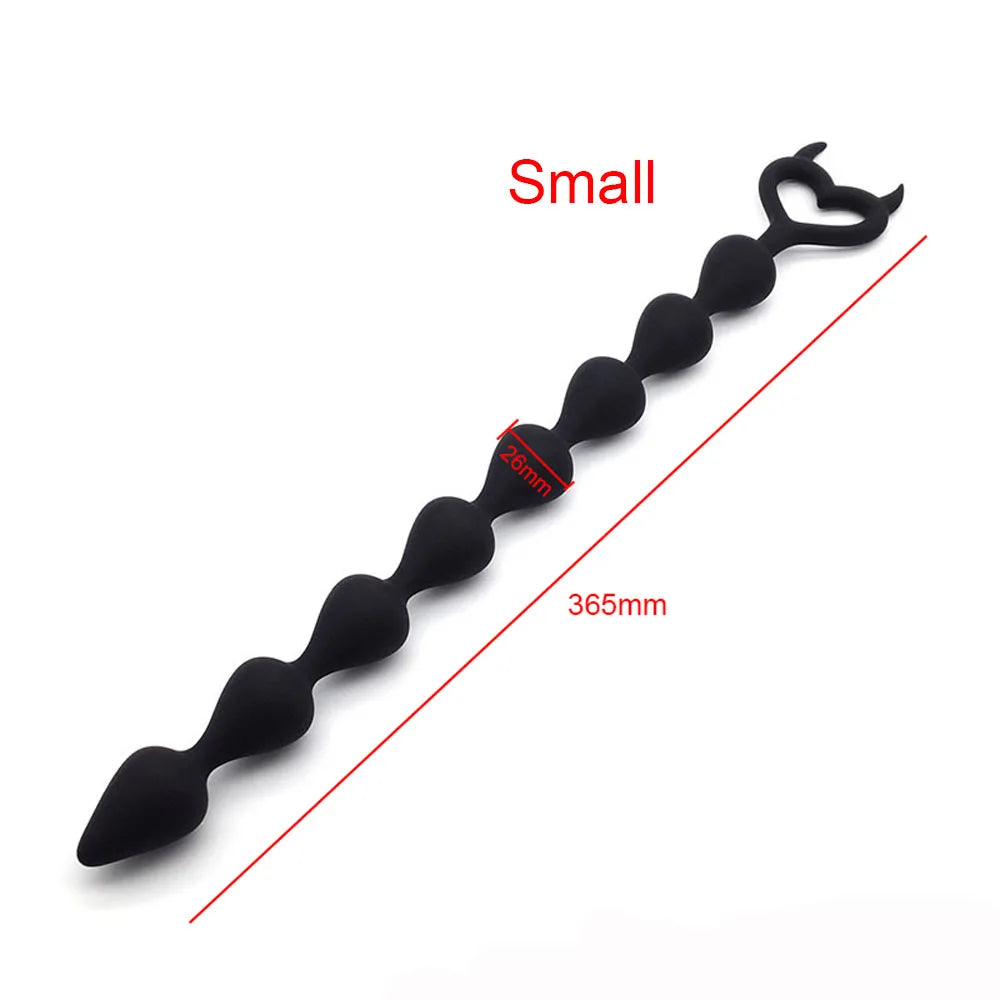 DeepFlex – Hard Silicone Anal Beads Plug for Unisex Pleasure & Training