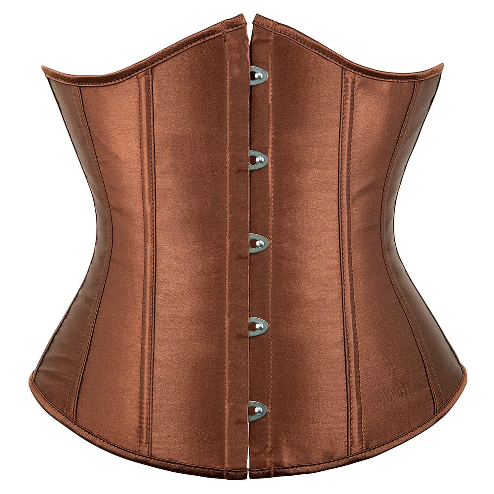 Sultry Underbust Corset Waist Trainer – Cupless Body Shaper Cincher for a Seductively Slim Silhouette