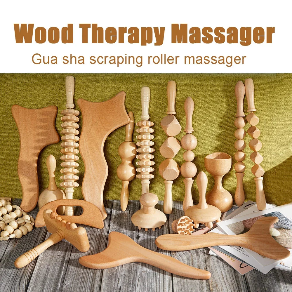 Professional Wood Massage Tools – Waist, Hip & Full Body
