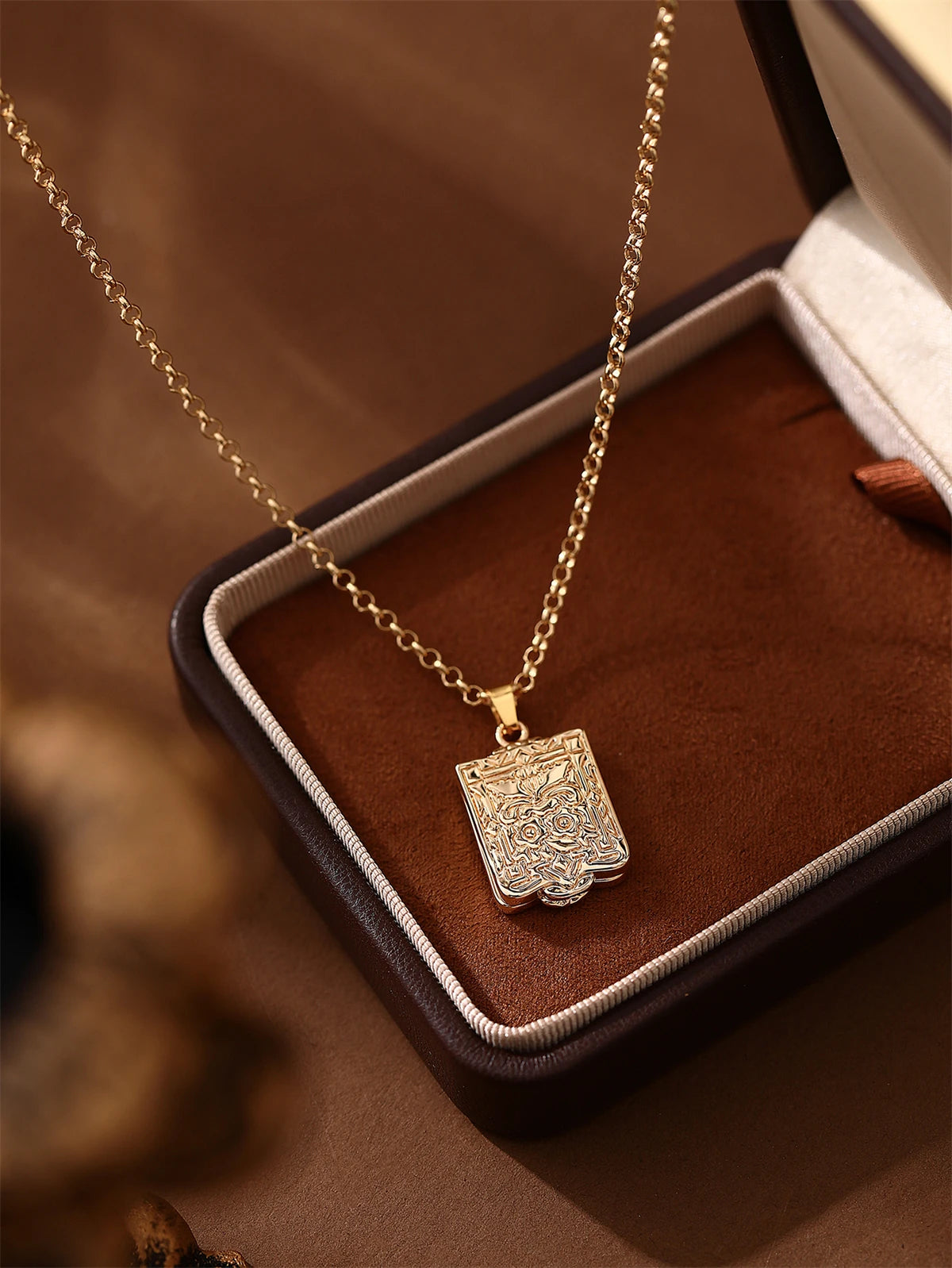 Blooming Love Heart Locket Necklace