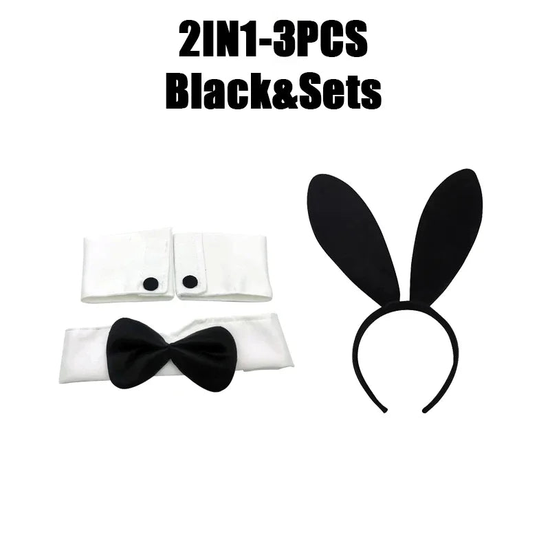 Bunny Ears Headband Set – 1-20 Pcs Rabbit Girl Hair Accessories for Easter, Halloween & Parties