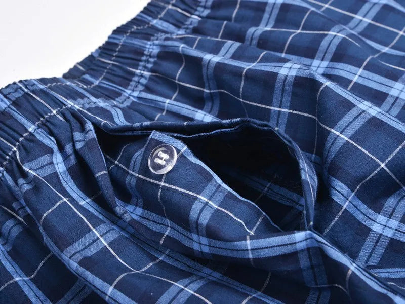 Everyday Comfort – 5PCS Men’s Cotton Plaid Boxers