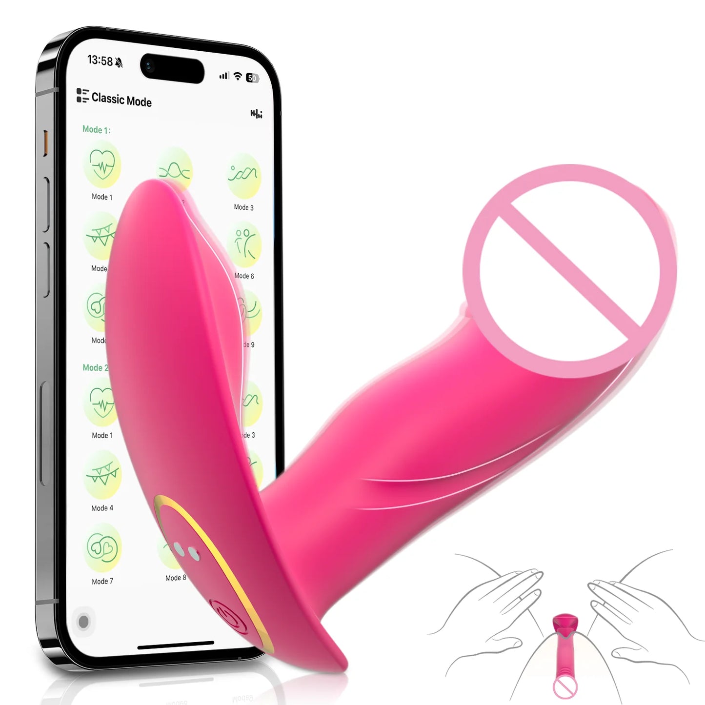 LushVibe – App-Controlled Wearable Vibrator for Clitoral & Vaginal Pleasure