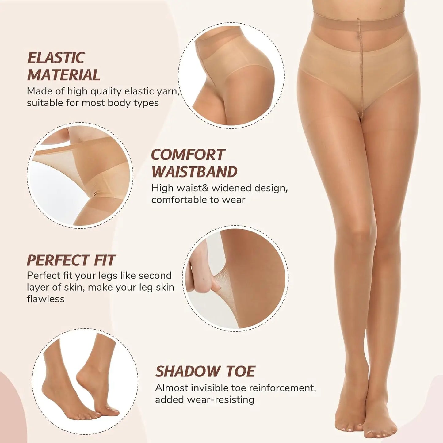 Sleek & Shapely – Invisible Body Shaper Pantyhose