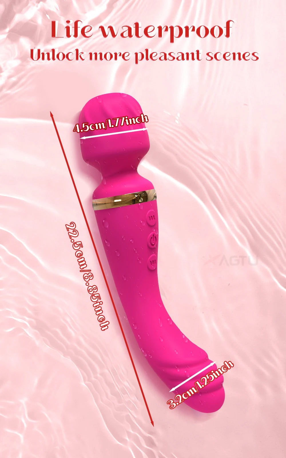 Velvet Pulse Magic Wand – Dual-Action G-Spot & Clitoral Vibrator