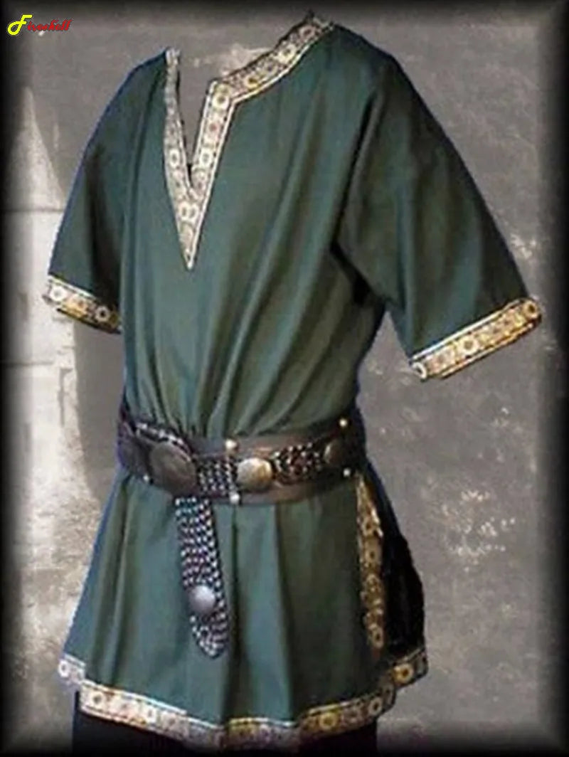 Medieval Renaissance Nobleman Tunic – Aristocrat, Knight & Warrior Cosplay Costume for Men