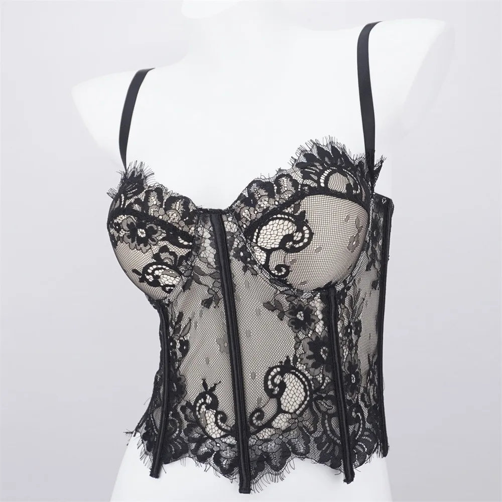 Spicy Girl Hollow Lace Camisole