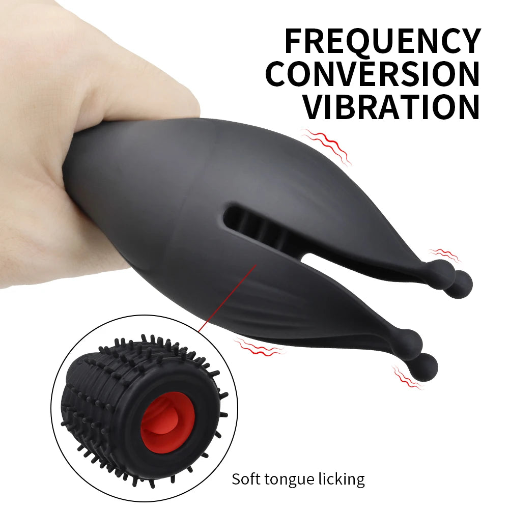 Automatic Tongue Licking Masturbator – Glans Stimulator & Stamina Training Toy for Men
