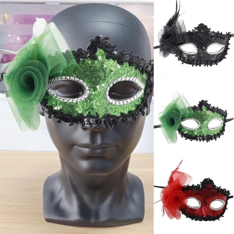 Half Face Mask Mask Halloween Mask Mardi Gras Mask Masquerade Mask Choice
Lace colours Unisex
