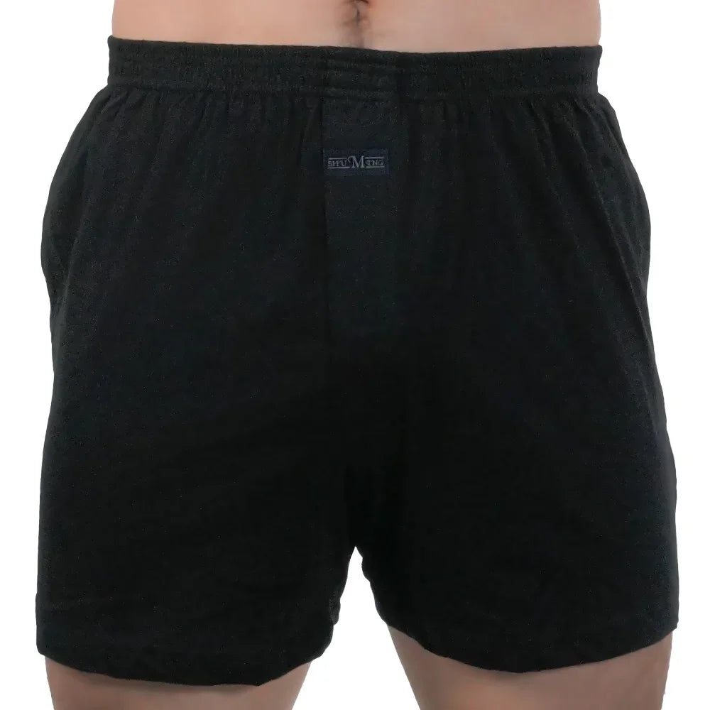 Men’s 100% Cotton Summer Pajama Shorts – Breathable, Casual Elastic Waist Home Shorts