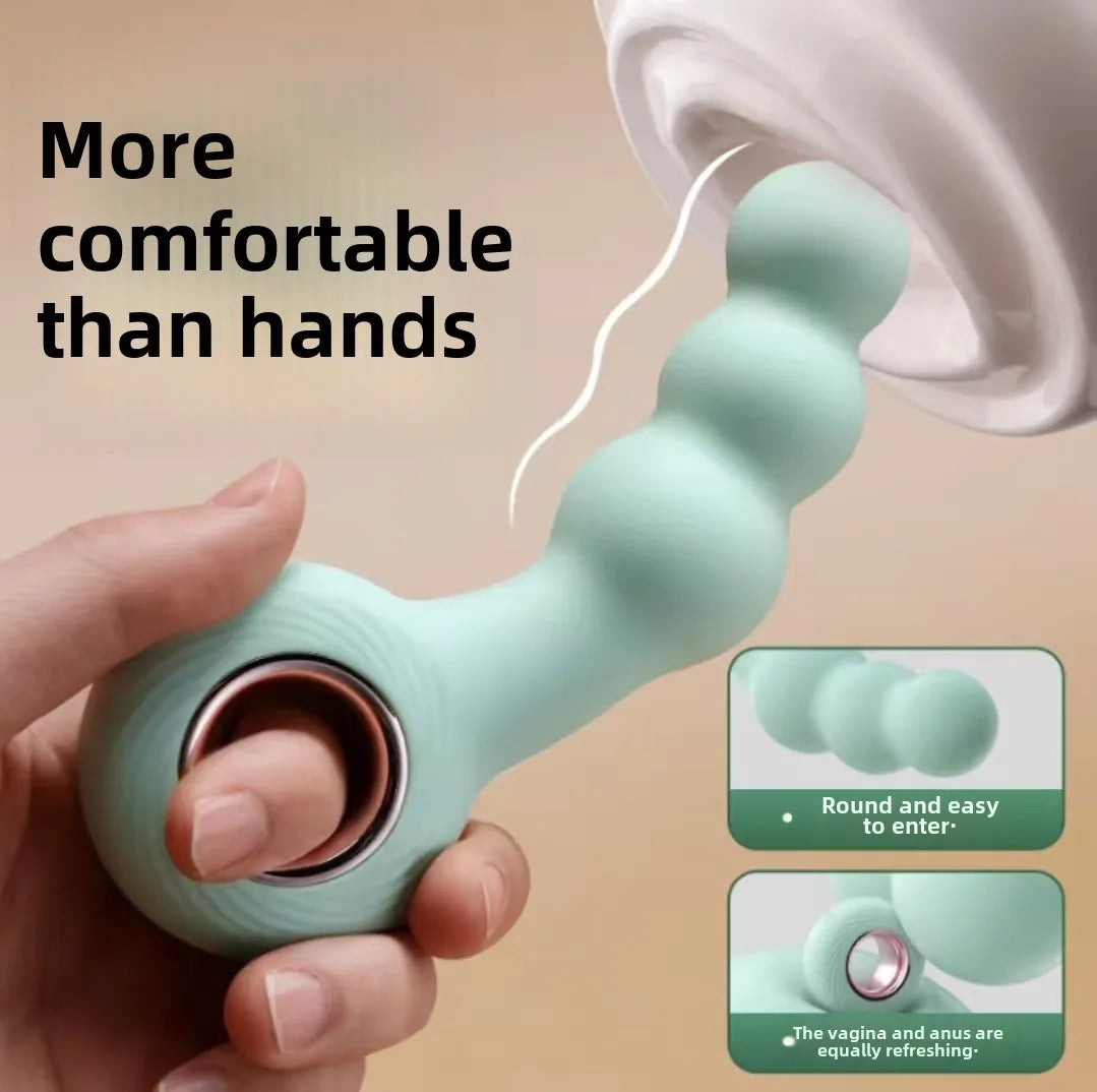 FlexRod – Unisex G-Spot & Prostate Pleasure Wand with Pull Ring & Anal Beads