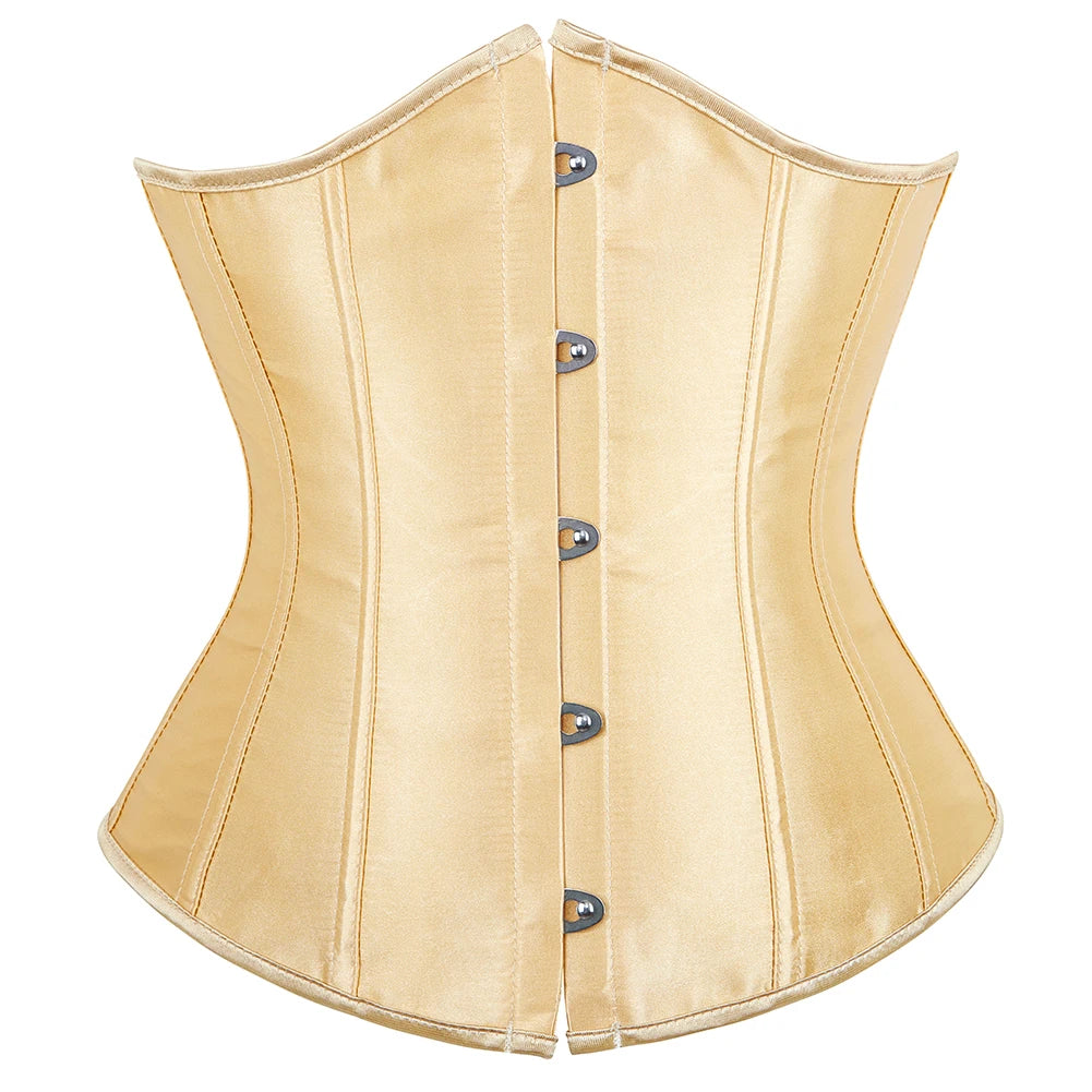 Sultry Underbust Corset Waist Trainer – Cupless Body Shaper Cincher for a Seductively Slim Silhouette
