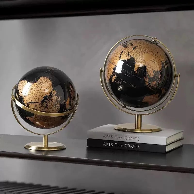 Creative Rotating Metal Globe