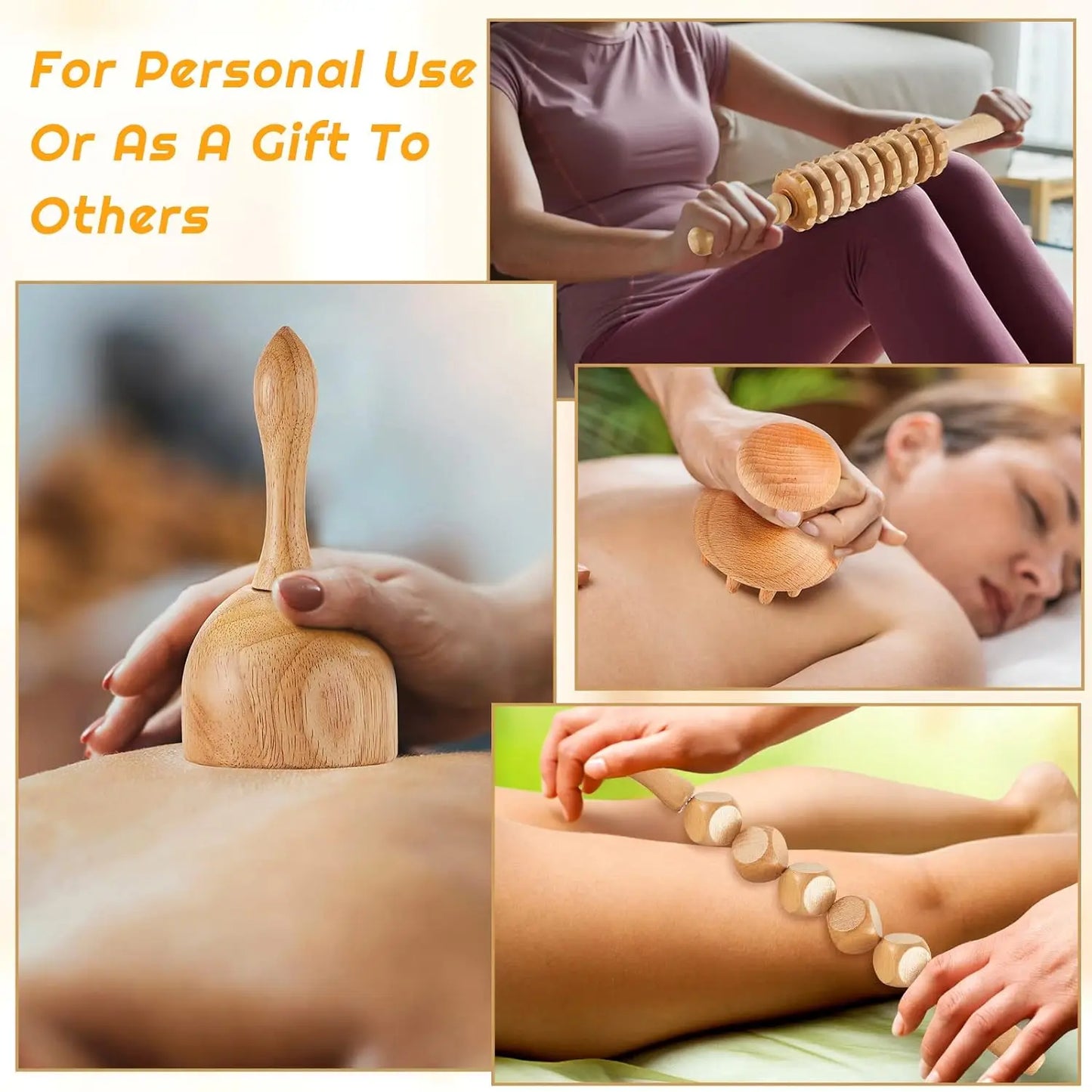 Professional Wood Massage Tools – Waist, Hip & Full Body