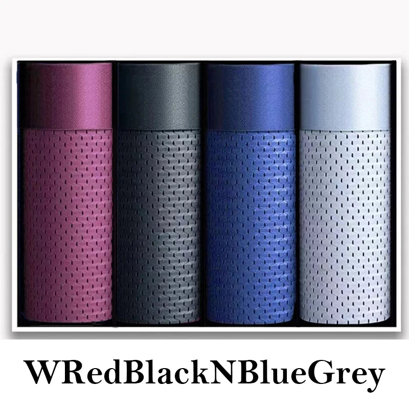 Slim Fit Comfort – Men’s Ice Silk Boxer Shorts 4 Pack