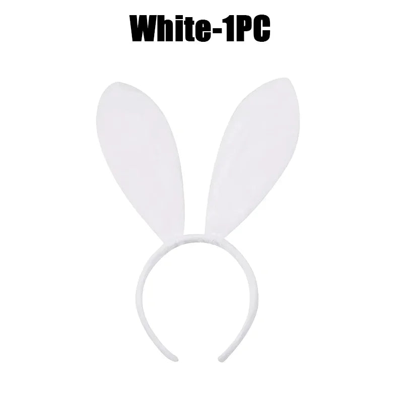 Bunny Ears Headband Set – 1-20 Pcs Rabbit Girl Hair Accessories for Easter, Halloween & Parties
