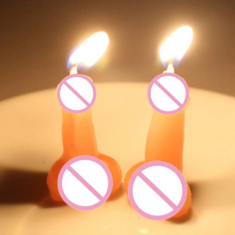 Mini Willy Penis / Breasts Candles for Birthday Cake All Occasions Cheeky Funny Hen Party Toys Dick Candle Funny Gift Joke Hen Night Party Birthday