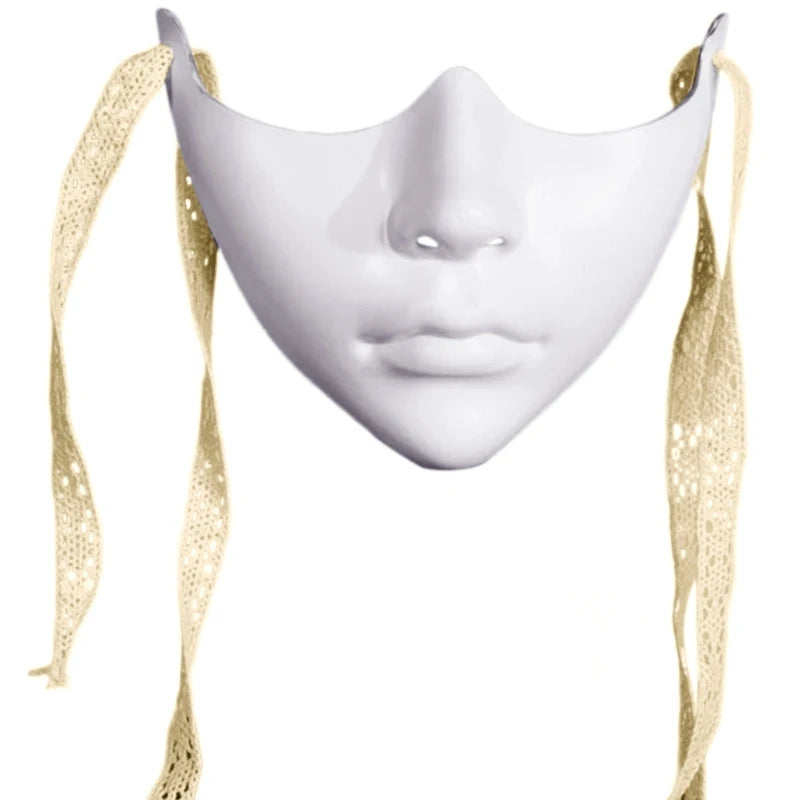 Unisex Half Face Mask – Cosplay & Party Photography Prop in a Range of Colours