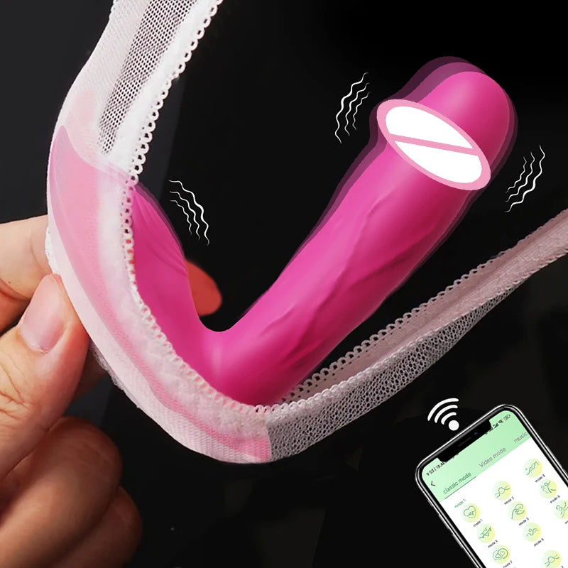 WhisperWear™ Outdoor Wearable Vibrator – Clitoral Stimulator & Vagina Dildo Massager