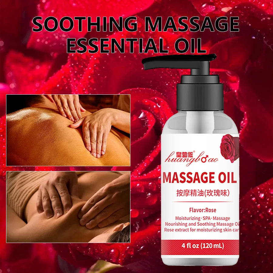 Natural Botanical Massage Oil – Organic Face & Body Oil for Relaxing, Moisturizing & Hydrating Skincare