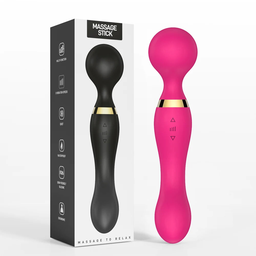 Velvet Pulse Magic Wand – Dual-Action G-Spot & Clitoral Vibrator