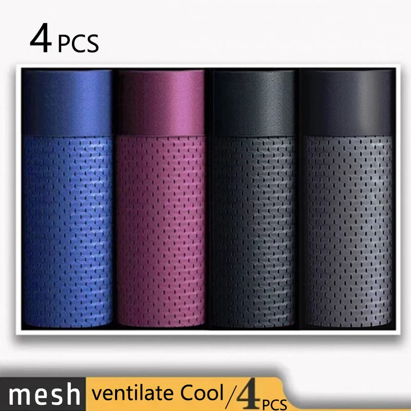 Slim Fit Comfort – Men’s Ice Silk Boxer Shorts 4 Pack